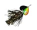 Musky Double Showgirl Bait, 7-Inch, 1.6-Ounce, Black Fire