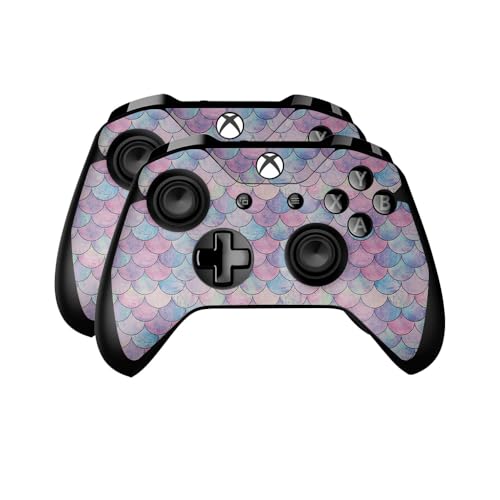 Glossy Glitter Skin Compatible with Microsoft Xbox One Controller (2 Pack) - Me…