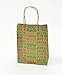 Christmas Medium Gift Bags Kraft with Glitter, 10 Pack