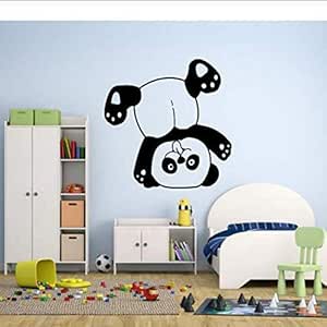 Tatuajes De Pared Niño Niño Dormitorio Oso Panda Al Revés Divertidos