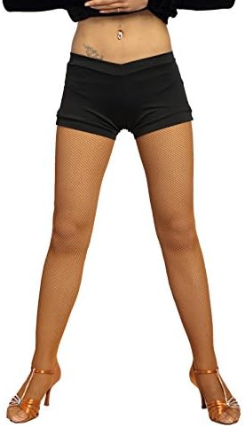 GloriaDance G4101 Latin Ballet Modern Ball/Ballroom Dance Professional All Match Universal Shorts PROVIDED by (Free-Size, Black)