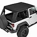 Bestop 54852-17 Trektop Pro Hybrid Soft Top w/ Tinted Sliding Side Panels for 2007-2018 Wrangler 2-Door