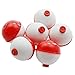 25pcs Fishing Bobbers Assortment, Small Floats for Fishing 1inch Hard ABS Push Button Fishing Floats Bobbers
