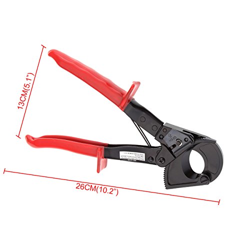 Iglobalbuy New Ratchet Cable Cutter Aluminum Copper Wire Cutter Hand Tool With Safety lock