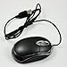 SODIAL(TM) USB LED Optical Wired Scroll Wheel Mini Mouse Mice For PC Laptop - Black