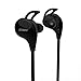 HONGYU Sweatproof Bluetooth Wireless Headphones with Stereo Sport Microphone Handsfree for iPhone iPod Android Smart phones and Bluetooth Devices(Black)
