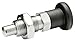 GN 817-NI Series Stainless Steel Non Lock-Out Type Indexing Plunger with Multiple Pin Lengths with Pull Knob, with Lock Nut, M8 x 1.0mm Thread Size, 16mm Thread Length, 12.5 Newton Spring Load End