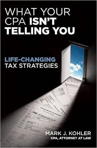 What Your CPA Isn't Telling You: Life-Changing Tax Strategies, by Mark J. Kohler What Your CPA Isn't Telling You: Life-Changing Tax Strategies, by Mark J. Kohler
