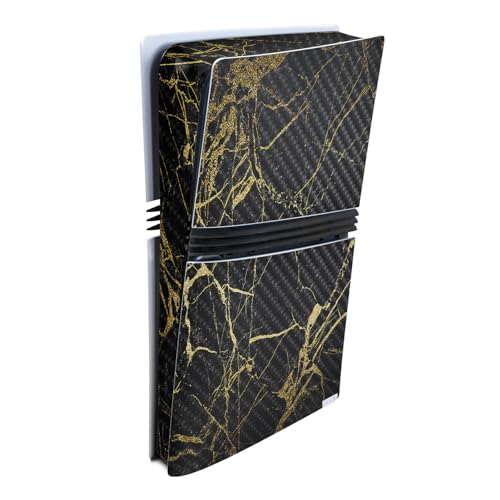 Carbon Fiber Gaming Skin Compatible with Sony PlayStation 5 PS5 Pro Console - B…