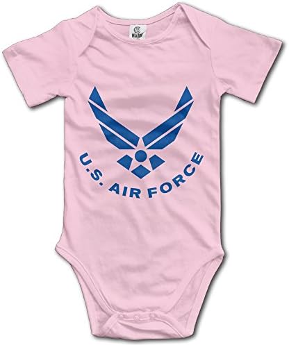 U S Air Force Logo Short Sleeve Bodysuit Romper For Baby Unisex
