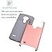LG G Stylo Case, LG G Stylus Case, Deego 2in1 Design Hybrid Heavy Duty Impact Resistant Shock-Absorption Full-Body Protective Cover for LG G Stylo LS770 (Rose Gold+Grey)
