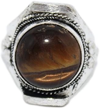 goldenlines Adjustable Ring, Tigereye Ring, Boho Ring, Tibetan Ring, Yoga Ring