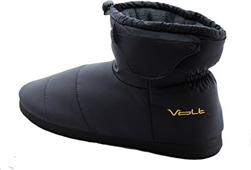 Volt Heat BLACK Gen III Heated Slippers w/ Rechargeable Battery 3V