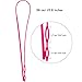 Jetec 2 Pieces Drawstring Threader Easy Threader Flexible Needle Drawstring Replacement Craft Tools, Red