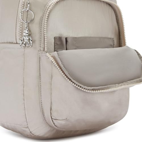 SEOUL S Kleiner Rucksack, Metallic Glow (Silber)