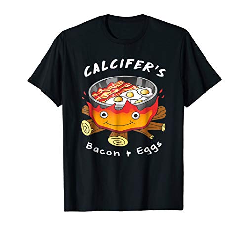 Calcifer Bacon and Eggs T-Shirt for man woman kid