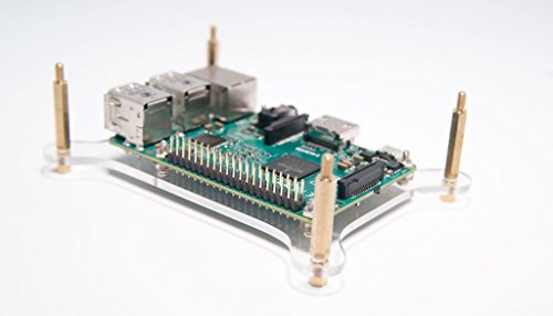 Raspberry-Pi-3-Four-4-Layer-Complete-Stackable-Dog-Bone-Case-Clear-Stack-Enclosure-Fits-Pi-3-2-3B-2B-B-A-B-A-by-Raspberry-Vine