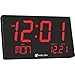 Bluetech Oversized LED Digital Clock- Extra Large Display, Easy To Read 3 Inch Digits, Sleek Design - Wall-Shelf Clock For Home Or Office Use