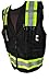 AJ JULIO'S HIGH VISIBILITY BLACK/LIME VEST *NEW IMPROVED *LARGE SIZES ASIN:B07JD64XPL 3XL-LARGE