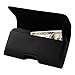 Reiko Reiko Leather Horizontal Carrying Pouch / Case With Card Holder For Iphone 6 Plus 5.5Inch Black - Carrying Case - Retail Packaging - Black
