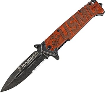 United Cutlery UC3134 USMC Beachhead Taschenmesser mit Wellenschliff Messer