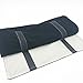 UnionPlus Velvet Travel Jewelry Roll Bag Organizer for Necklace, Elastic Band and Anti-winding, Black and Gray