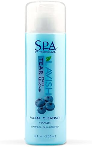 Spa Lavish Tropiclean Stain Remover Facial Scrub Oatmeal Blueberry for Dogs, 8oz