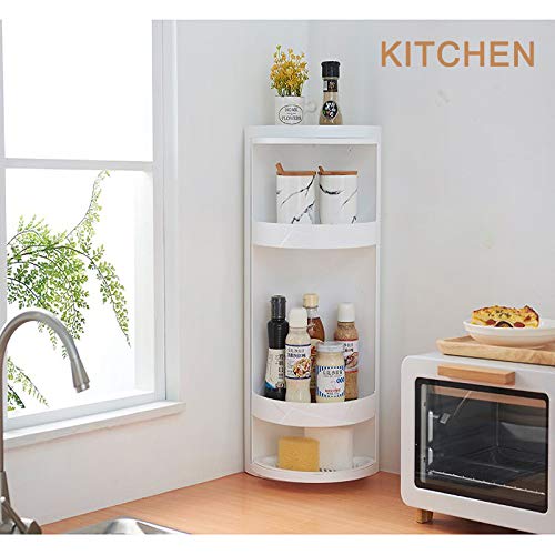 bretoes Multifunction Bathroom Kitchen Corner Locker Cosmetic Storage