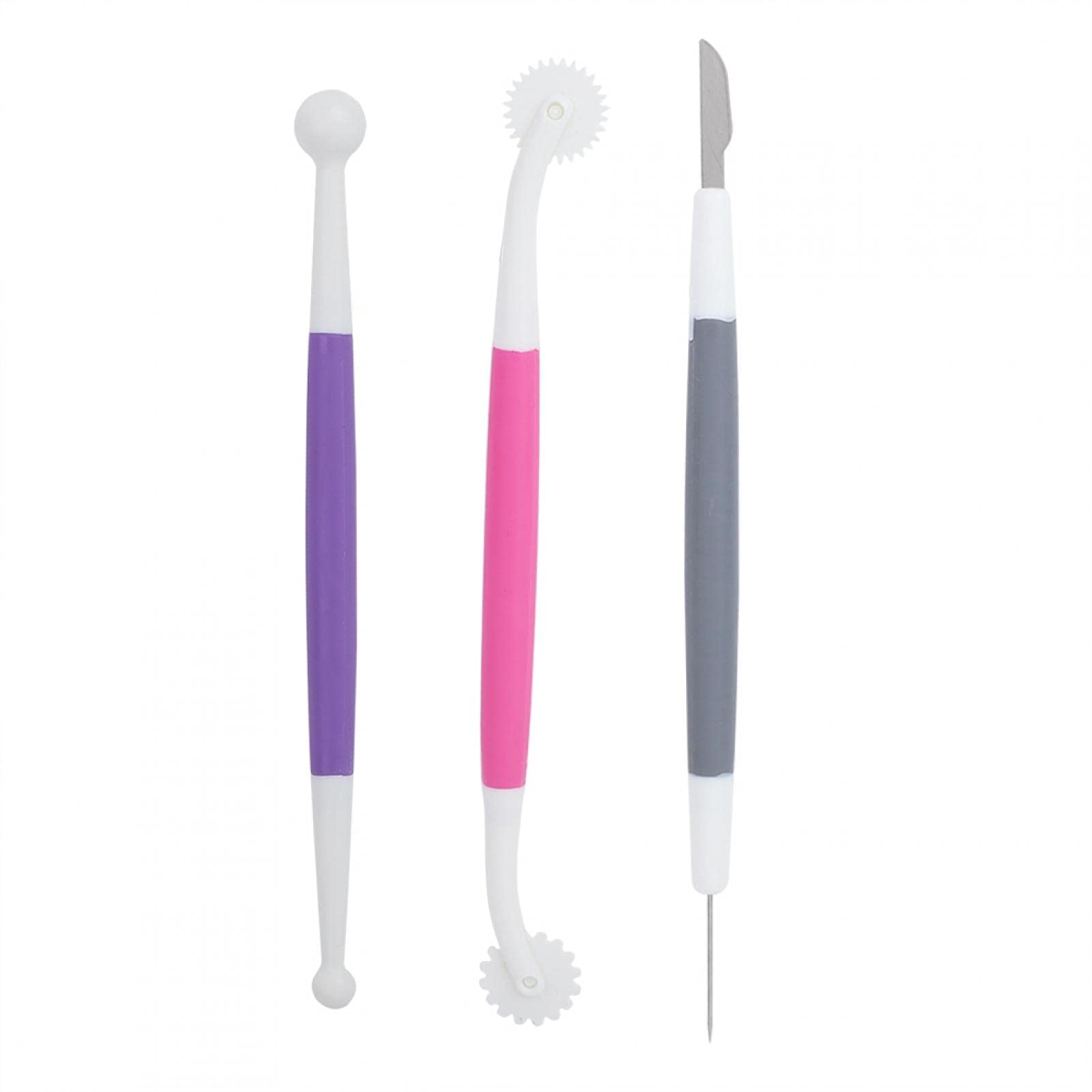 Cake Carving Tool, Decorating Tools Carving Cutter for Fondant Cake 3pcs Fondant Cake Decorating Sculpting Modeling Tools