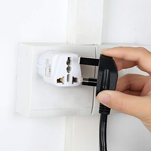 Incutex 2 x stekkeradapter reisadapter type G, A, B, D naar type F universele reisstekker VS VK naar EU DE Schuko travel… - Afbeelding 6