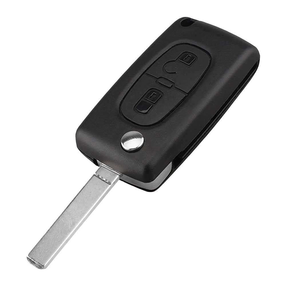 OcioDual Carcasa Llave Mando de 3 Botones CE0523 VA2 Compatible con Peugeot 206 207 306 307 308 407 Citroen C2 C3 C4 C5 C6