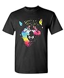 NEON WOLF GROWL native indian bite spirit - Mens Cotton T-Shirt