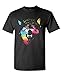 NEON WOLF GROWL native indian bite spirit - Mens Cotton T-Shirt