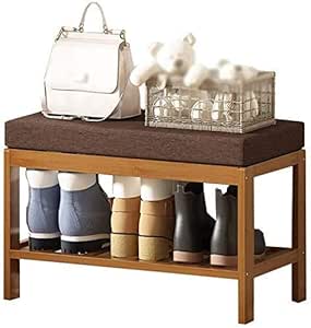 LXD Zapatero, nogal Color Zapatero Banco Asiento para entrada Entrada