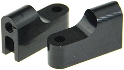 2PCS Black AX80028-5 Aluminum Servo Mount Upgrade RC AXIAL for 1:10 SCX10 Jeep Wrangler