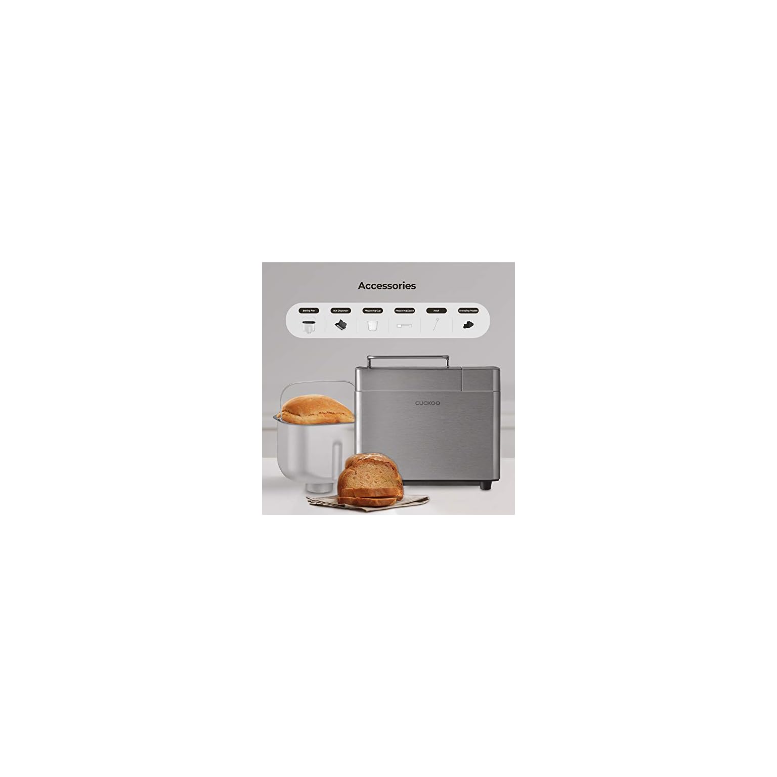 CUCKOO CBMAAB101S MultiFunctional Bread Maker 1 lb., 1.5 lb., & 2