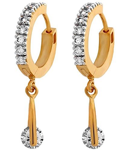 youbella golden plated hoop earrings for women (multi-colour)(ybecb_15)