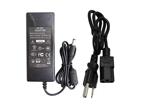 TIGERSECU Security Camera Power Adapter 12V 3A 100V-240V Power Supply for Analog/AHD/HD CCTV Security Cameras (1-Pack, Black) - Thumbnail 3