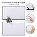 Yome 120 Inch Projector Screen, 16:9 HD Anti-Crease Indoor Outdoor Foldable Portable Movie Screen Support Double Sided Projection for Home Office Travel Party, 4K, 3D, White