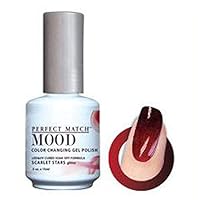 LECHAT Perfect Match Mood Gel Polish, Scarlet Stars, 0.500 Ounce by LeChat