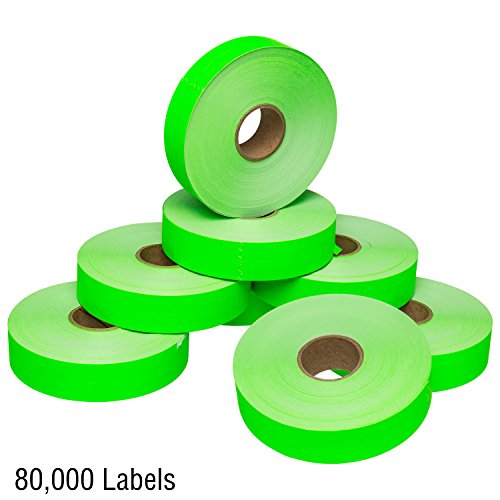 image for Perco Flou. Green Pricing Labels for Monarch 1131 Price Gun – Buy 3 