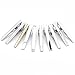 PiercingJ 5-10pcs Set Stainless Steel Exquisite GQ Classic Tie Bar Clip, 2.3 Inches