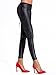 YIANNA Women's Gothic Punk Wet Look Leggings Lace up Back