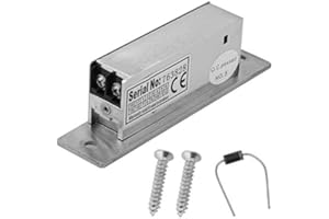 Sonew 12V Electric Door Strike Lock, Narrow-Type Access Control Lock with Fail-Secure Mode, Adjustable Latch for Home and Com