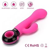 7 Functions G-Spot Massager for Women - Powerful Yet Silent Clitoral Stimulator Vibrator - Body Safe Silicone Adult Sex Toys - A Great Item to Spice Up Our Intimacy (Rose & Black)