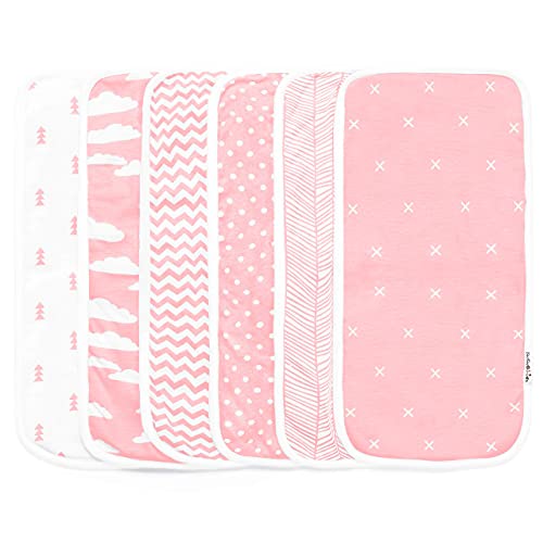 Burp Cloths for Baby Girl Ultra Absorbent Burping Rags Anti Shrink