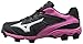 Mizuno Women's 9 Spike adv Finch frhse6 bk-wh, Black/Pink, 8 M US