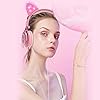 Kids-Cat-Ear-Headphones-for-Girls-Tablet-School-Supplies-Gifts-Light-Up-Wired-Adjustable-Kids-Headphones-Foldable-Over-Ear-Game-Headset-for-Travel-Birthday-ChristmasPeach esonstyle Kids Headphones for Girls, Cat Ear Headphones with Led Light and Volume Limit, Wired Foldable Headphones On…