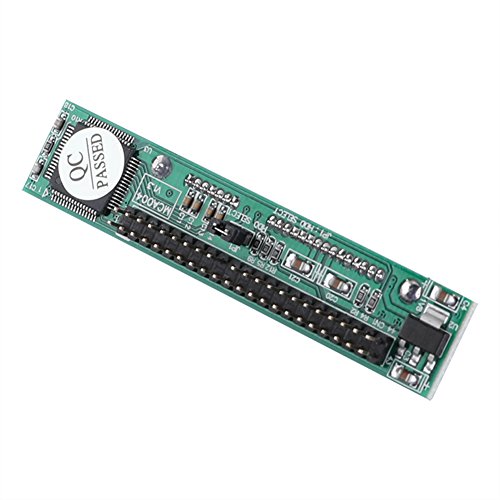 QNINE Laptop SATA to IDE Adapter, 2.5 Inch Serial ATA HDD Hard Disk Drive or SSD to 44 Pin Male PATA Port Converter, Vertical Type
