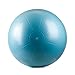 Exercise Ball by LeoPower, Hand Pump, Anti-burst System for Yoga, Pilates, Fitness, Stretching, Pregnancy, Eco-Friendly Material, (sky blue, middle/65cm)